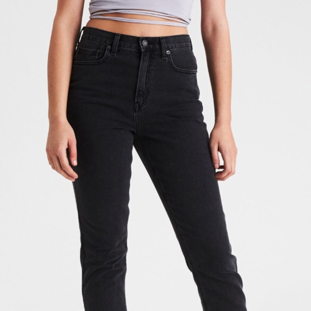 Black AE Mom Jeans